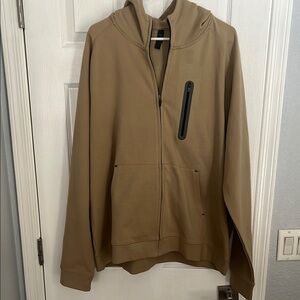 ZELLA NWOT - Men’s Tan Hooded Zip-Up Jacket